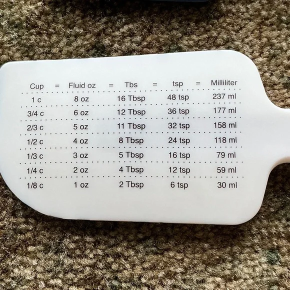 Rae Dunn Blue and Brown Spatula Set with Daisy Design - Picture 4 of 4